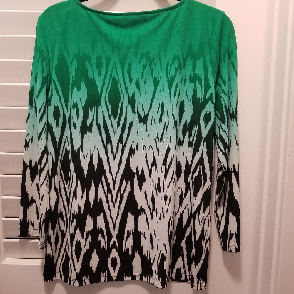 Calvin Klein_Eyelete Mixed Pattern Top - Picture 2 of 9